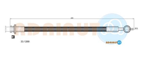 Тормозной шланг   33.1268   ADRIAUTO