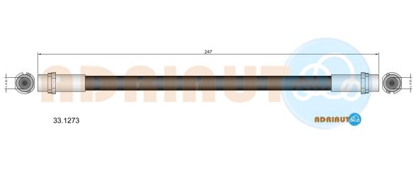 Гальмівний шланг   33.1273   ADRIAUTO