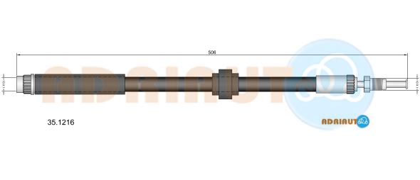 Тормозной шланг   35.1216   ADRIAUTO