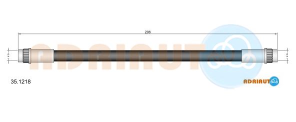 Тормозной шланг   35.1218   ADRIAUTO