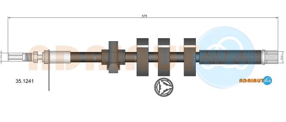 Тормозной шланг   35.1241   ADRIAUTO