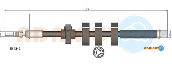 Тормозной шланг   35.1242   ADRIAUTO