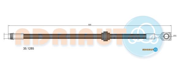 Тормозной шланг   35.1285   ADRIAUTO