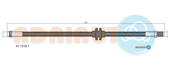 Тормозной шланг   41.1216.1   ADRIAUTO