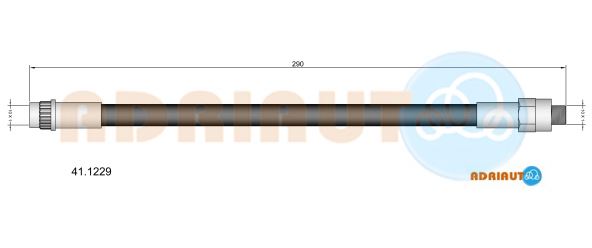 Гальмівний шланг   41.1229   ADRIAUTO