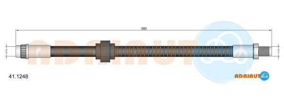 Тормозной шланг   41.1248   ADRIAUTO