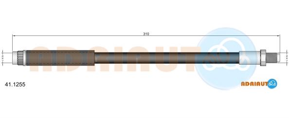 Гальмівний шланг   41.1255   ADRIAUTO