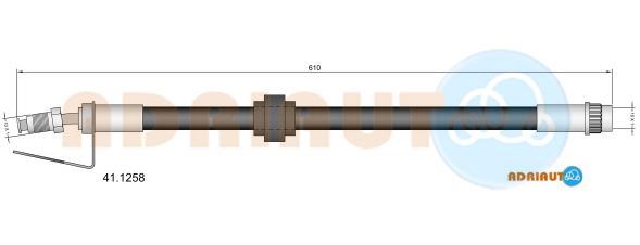 Гальмівний шланг   41.1258   ADRIAUTO