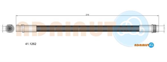 Гальмівний шланг   41.1262   ADRIAUTO