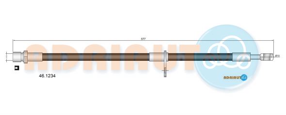 Тормозной шланг   46.1234   ADRIAUTO