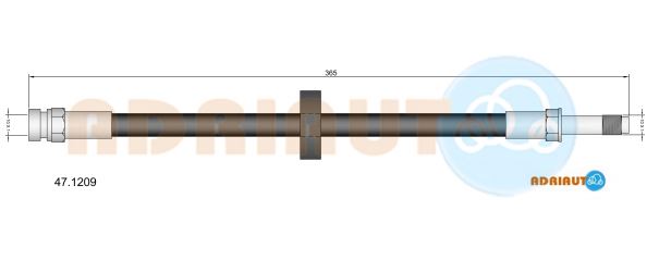 Гальмівний шланг   47.1209   ADRIAUTO