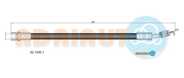 Тормозной шланг   52.1240.1   ADRIAUTO