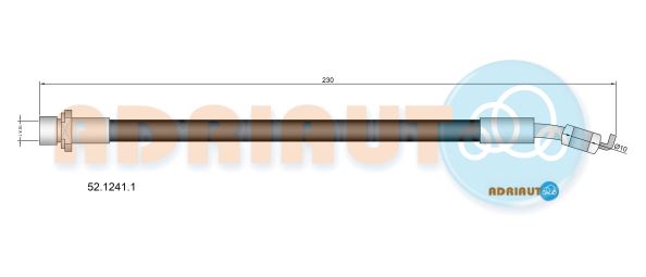 Гальмівний шланг   52.1241.1   ADRIAUTO