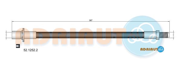Тормозной шланг   52.1252.2   ADRIAUTO