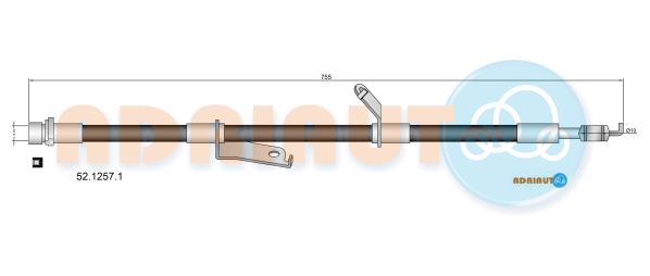 Гальмівний шланг   52.1257.1   ADRIAUTO