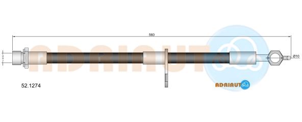 Гальмівний шланг   52.1274   ADRIAUTO