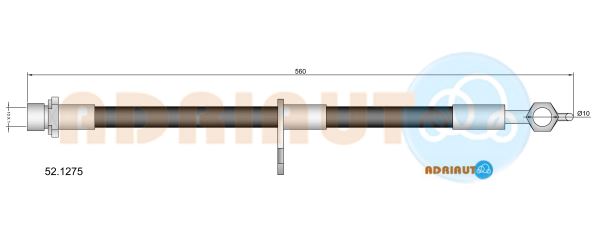 Гальмівний шланг   52.1275   ADRIAUTO