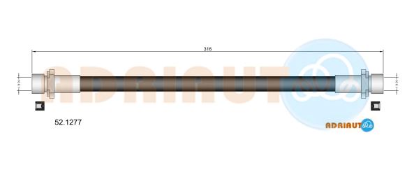 Тормозной шланг   52.1277   ADRIAUTO