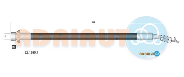 Гальмівний шланг   52.1285.1   ADRIAUTO