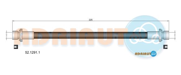 Гальмівний шланг   52.1291.1   ADRIAUTO