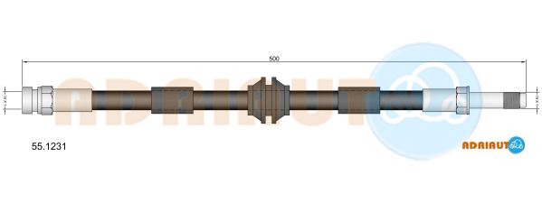 Тормозной шланг   55.1231   ADRIAUTO