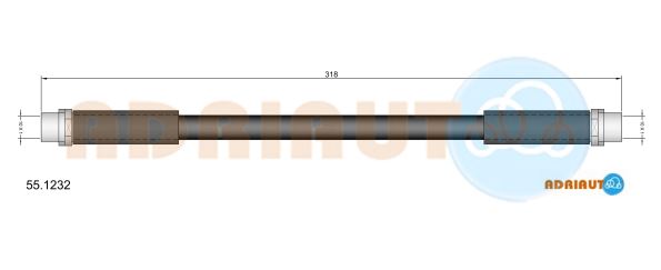 Тормозной шланг   55.1232   ADRIAUTO