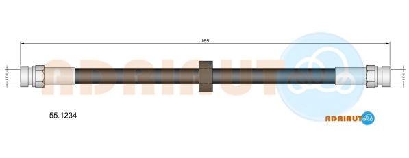 Гальмівний шланг   55.1234   ADRIAUTO
