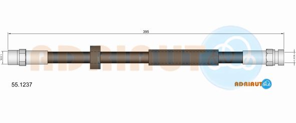 Тормозной шланг   55.1237   ADRIAUTO
