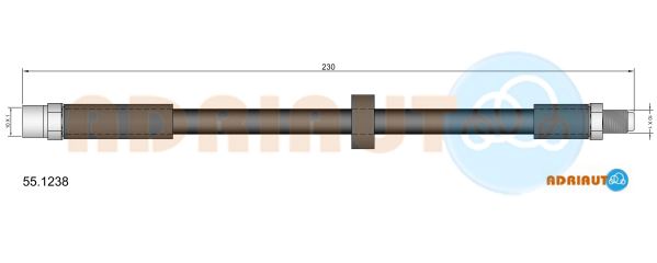 Тормозной шланг   55.1238   ADRIAUTO