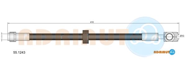 Тормозной шланг   55.1243   ADRIAUTO