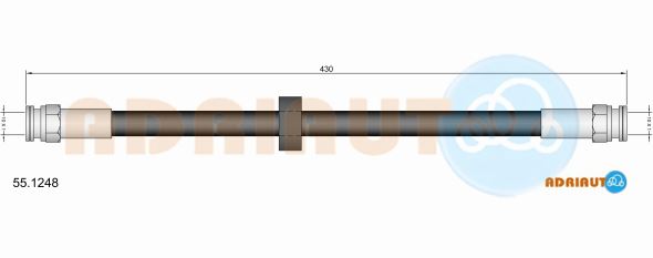 Тормозной шланг   55.1248   ADRIAUTO