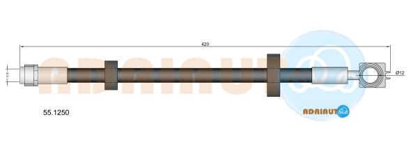 Гальмівний шланг   55.1250   ADRIAUTO