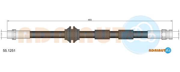 Тормозной шланг   55.1251   ADRIAUTO