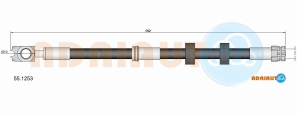 Тормозной шланг   55.1253   ADRIAUTO