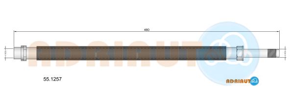 Гальмівний шланг   55.1257   ADRIAUTO