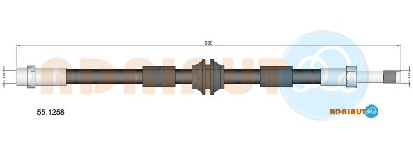 Тормозной шланг   55.1258   ADRIAUTO