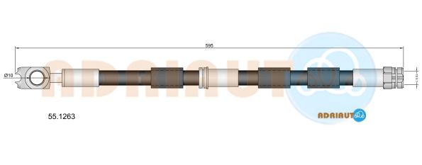 Гальмівний шланг   55.1263   ADRIAUTO