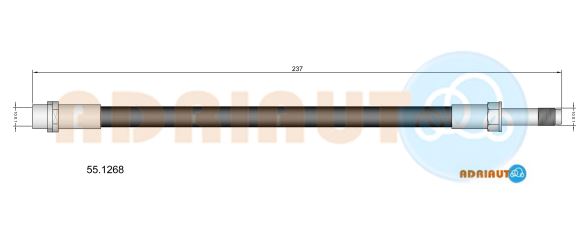 Тормозной шланг   55.1268   ADRIAUTO