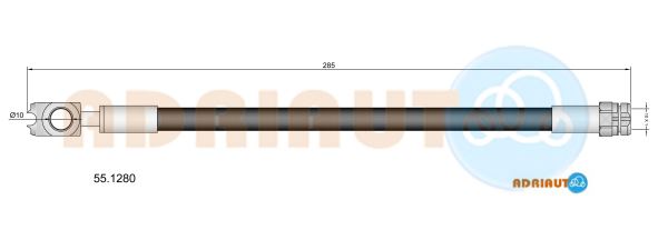 Тормозной шланг   55.1280   ADRIAUTO