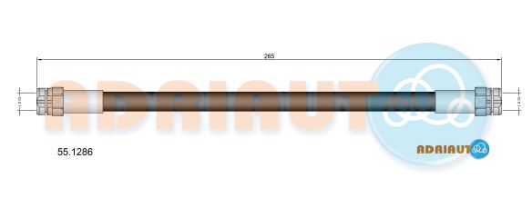 Тормозной шланг   55.1286   ADRIAUTO