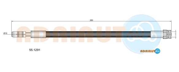 Гальмівний шланг   55.1291   ADRIAUTO
