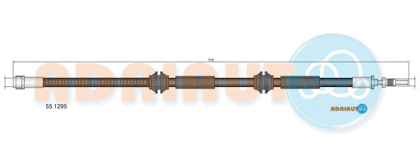 Тормозной шланг   55.1295   ADRIAUTO