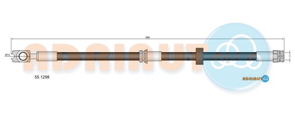 Гальмівний шланг   55.1298   ADRIAUTO