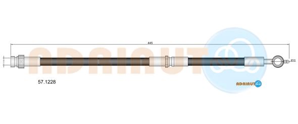 Тормозной шланг   57.1228   ADRIAUTO