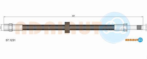 Тормозной шланг   57.1231   ADRIAUTO