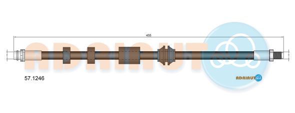 Тормозной шланг   57.1246   ADRIAUTO
