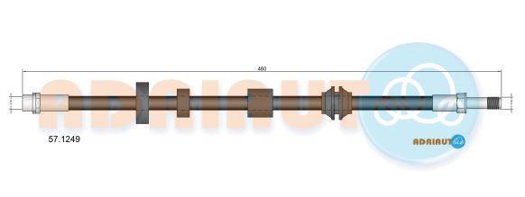 Тормозной шланг   57.1249   ADRIAUTO