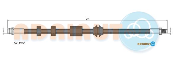 Гальмівний шланг   57.1251   ADRIAUTO