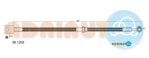 Гальмівний шланг   58.1205   ADRIAUTO
