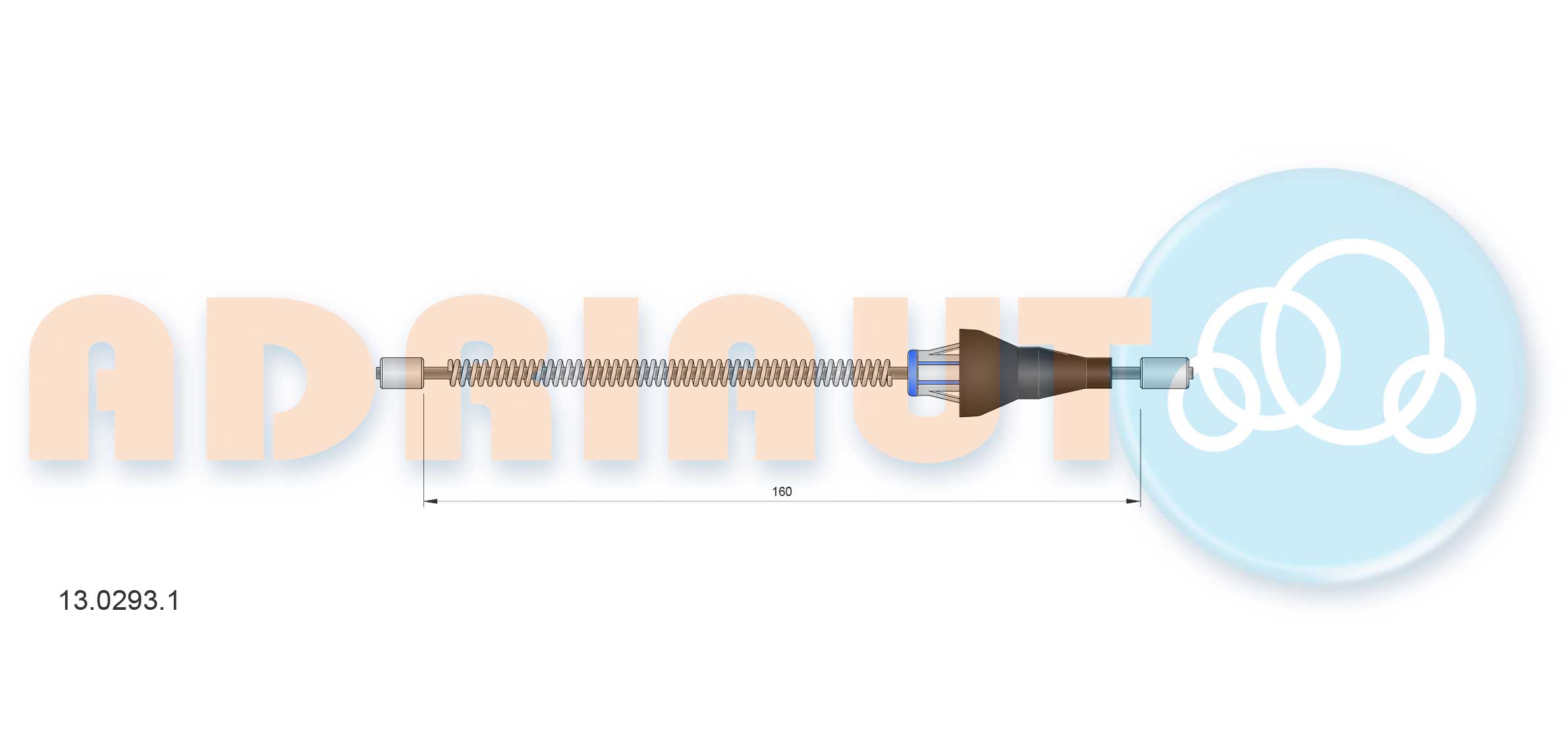 Тросик, cтояночный тормоз   13.0293.1   ADRIAUTO